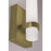 AFX Lighting Miami 1 Light Sconce, Light Antique Brass/White