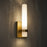 AFX Lighting Miami 1 Light Sconce, Light Antique Brass/White