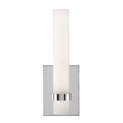 AFX Lighting Miami 1 Light Sconce, Polished Chrome/White - MIAS0513LAJUDPC