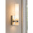 AFX Lighting Miami 1 Light Sconce, Polished Chrome/White
