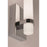 AFX Lighting Miami 1 Light Sconce, Polished Chrome/White