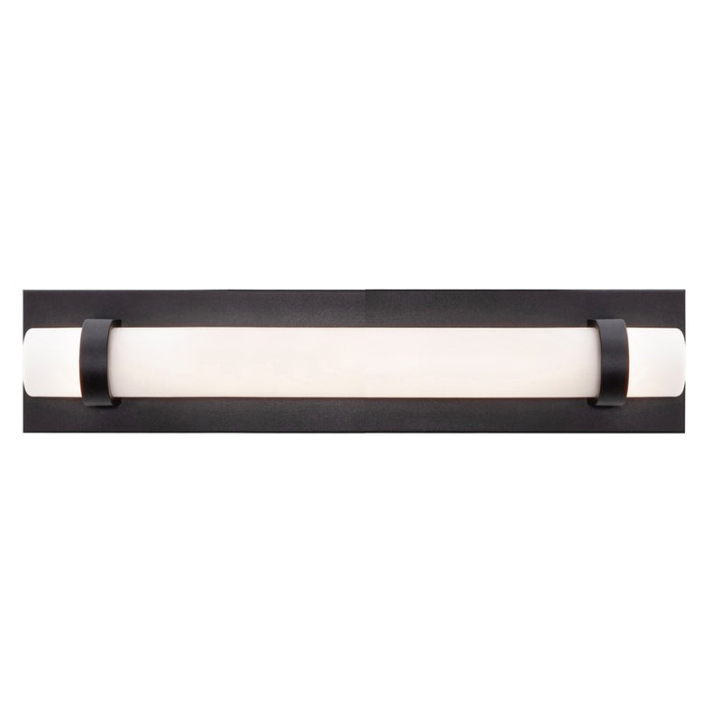 AFX Lighting Miami 1 Light 18" Vanity, Black/White - MIAV1804LAJUDBK