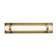 AFX Lighting Miami 1 Light 18" Vanity, Antique Brass/White - MIAV1804LAJUDLB