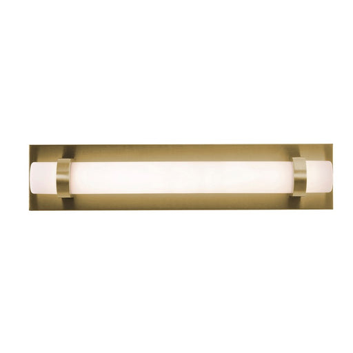 AFX Lighting Miami 1 Light 18" Vanity, Antique Brass/White - MIAV1804LAJUDLB