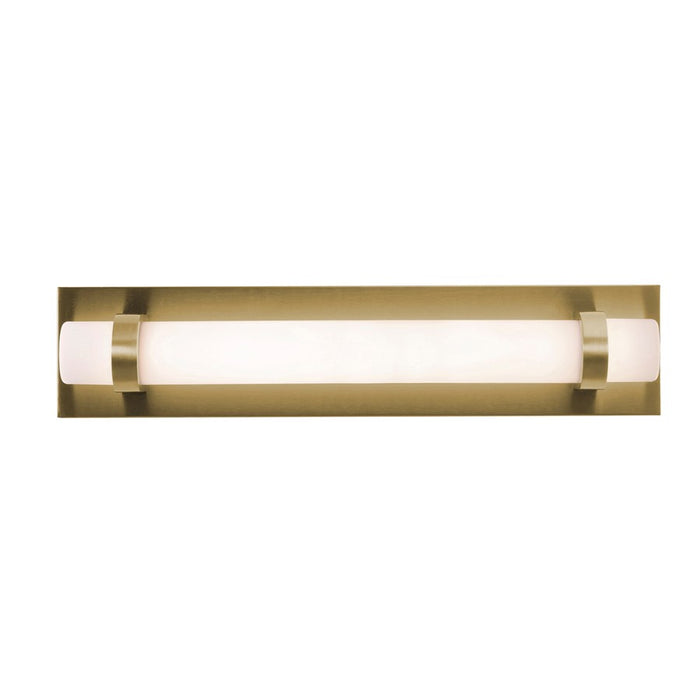 AFX Lighting Miami 1 Light 18" Vanity, Antique Brass/White - MIAV1804LAJUDLB
