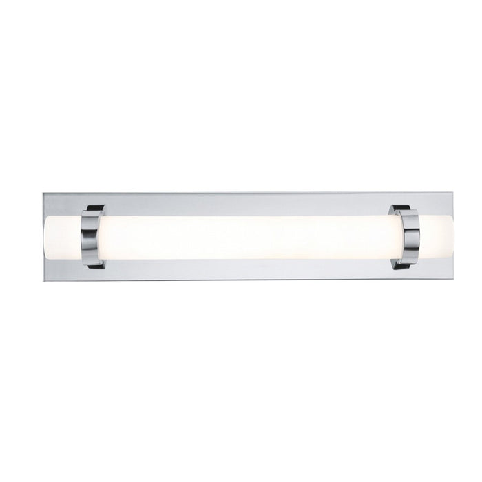 AFX Lighting Miami 1 Light 18" Vanity, Polished Chrome/White - MIAV1804LAJUDPC