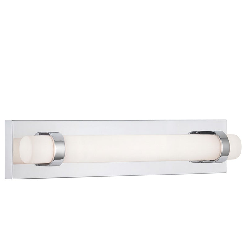 AFX Lighting Miami 1 Light 18" Vanity, Polished Chrome/White