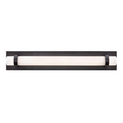 AFX Lighting Miami 1 Light 24" Vanity, Black/White - MIAV2404LAJUDBK