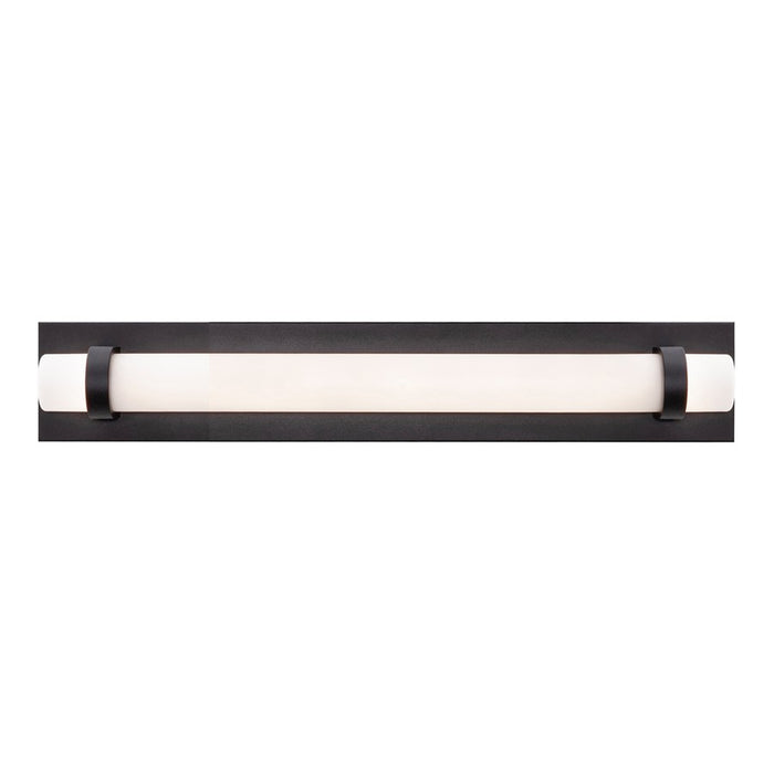 AFX Lighting Miami 1 Light 24" Vanity, Black/White - MIAV2404LAJUDBK