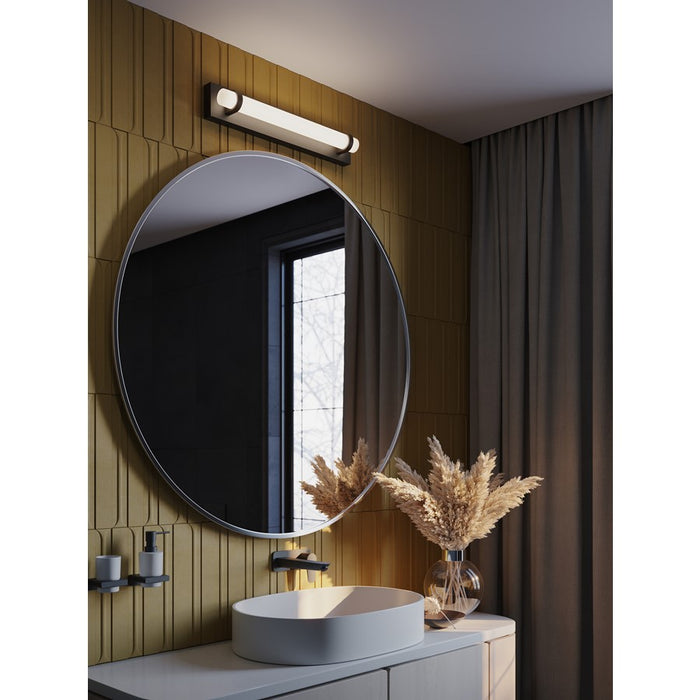 AFX Lighting Miami 1 Light 24" Vanity, Black/White