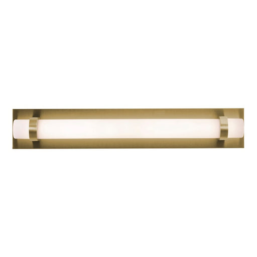 AFX Lighting Miami 1 Light 24" Vanity, Antique Brass/White - MIAV2404LAJUDLB
