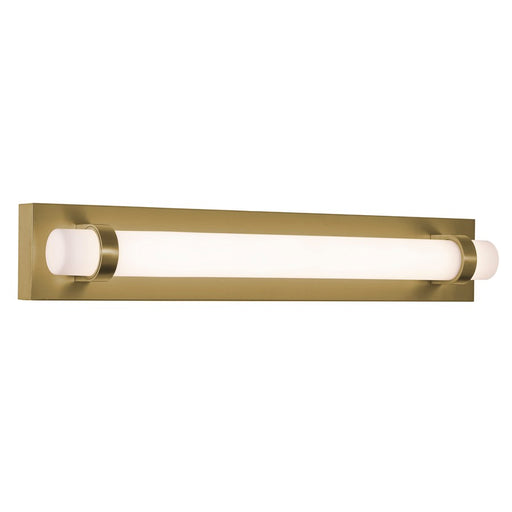 AFX Lighting Miami 1 Light 24" Vanity, Antique Brass/White
