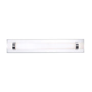AFX Lighting Miami 1 Light 24" Vanity, Polished Chrome/White - MIAV2404LAJUDPC