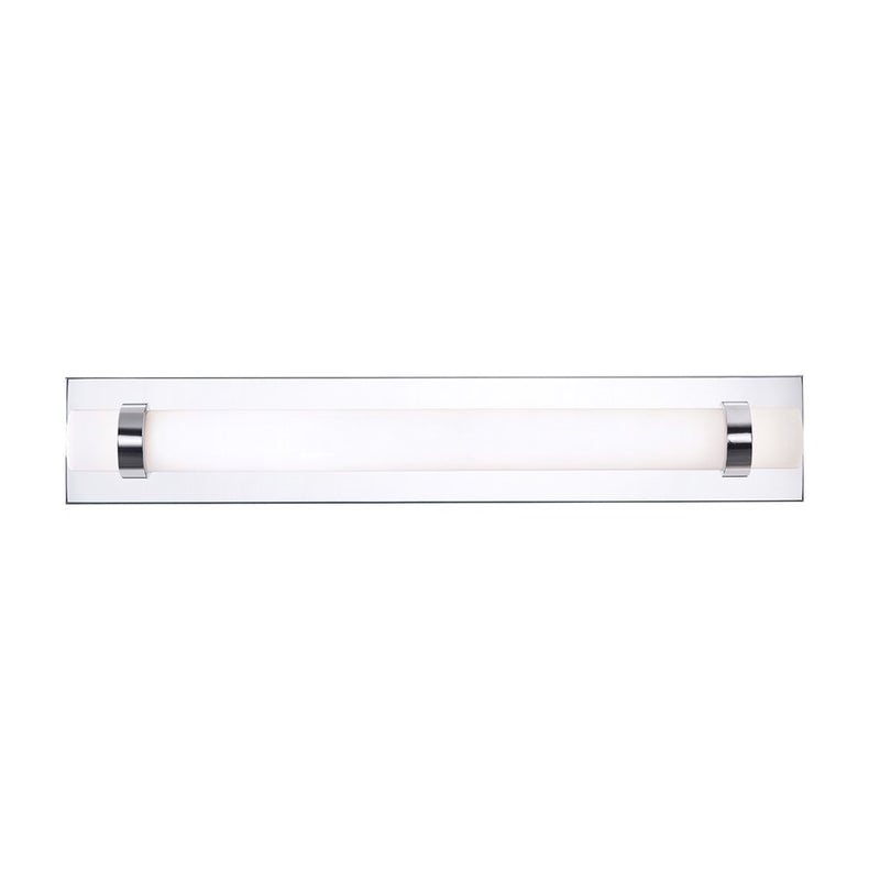 AFX Lighting Miami 1 Light 24" Vanity, Polished Chrome/White - MIAV2404LAJUDPC