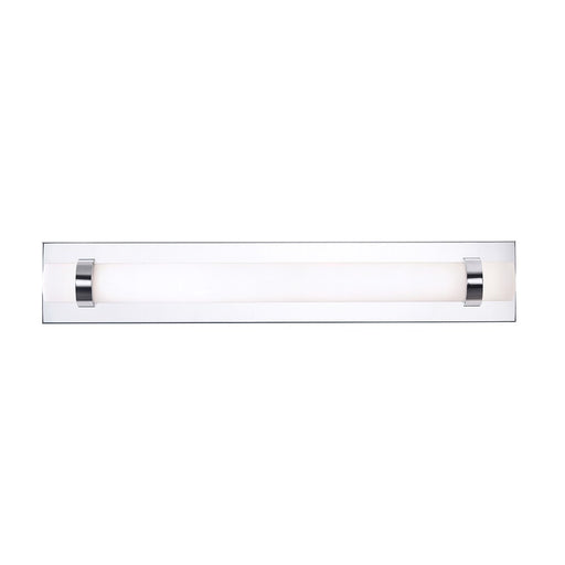 AFX Lighting Miami 1 Light 24" Vanity, Polished Chrome/White - MIAV2404LAJUDPC