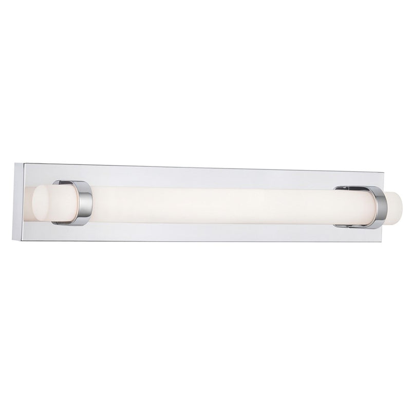 AFX Lighting Miami 1 Light 24" Vanity, Polished Chrome/White