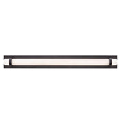 AFX Lighting Miami 1 Light 36" Vanity, Black/White - MIAV3604LAJUDBK