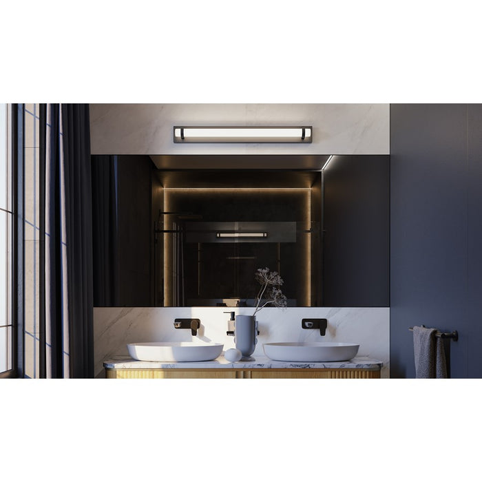 AFX Lighting Miami 1 Light 36" Vanity, Black/White