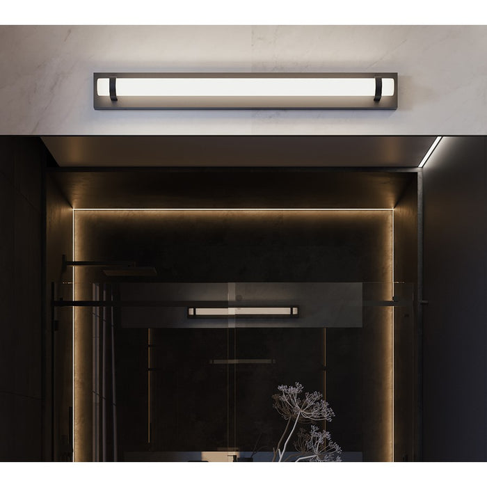AFX Lighting Miami 1 Light 36" Vanity, Black/White