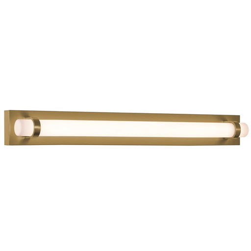 AFX Lighting Miami 1 Light 36" Vanity, Antique Brass/White