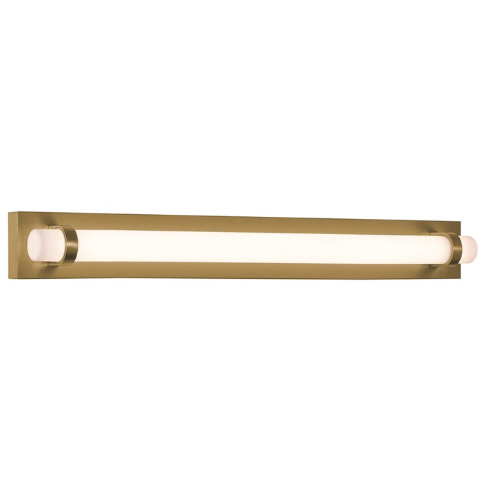 AFX Lighting Miami 1 Light 36" Vanity, Antique Brass/White