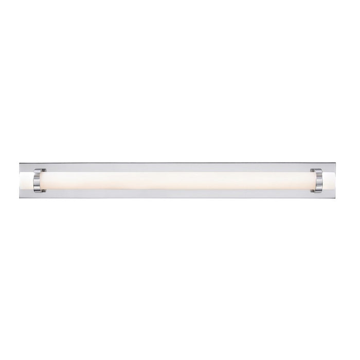 AFX Lighting Miami 1 Light 36" Vanity, Polished Chrome/White - MIAV3604LAJUDPC