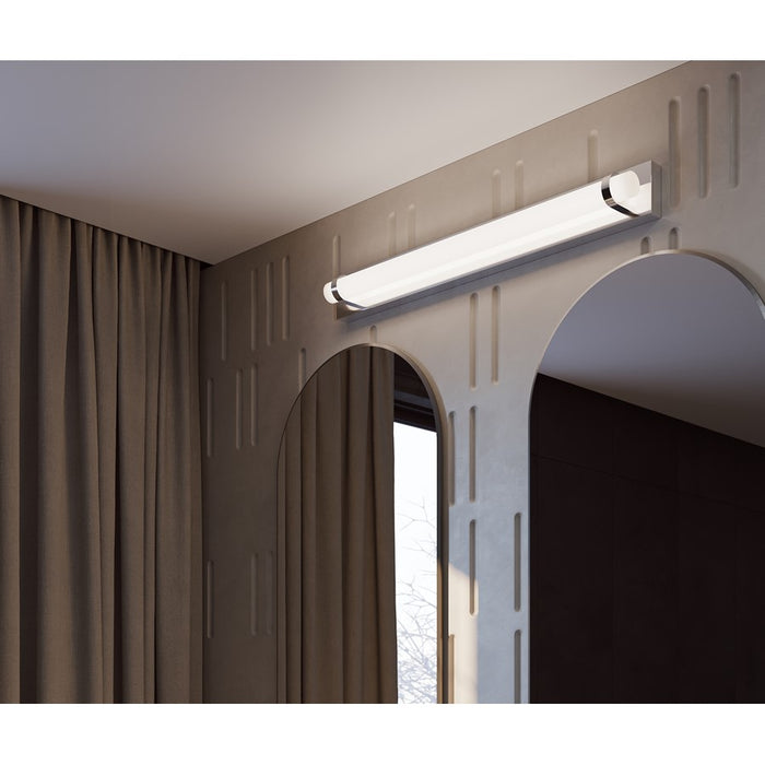 AFX Lighting Miami 1 Light 36" Vanity, Polished Chrome/White