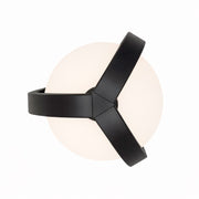 AFX Lighting Milan 7'' 1Lt LED Flush Mount, Black/White