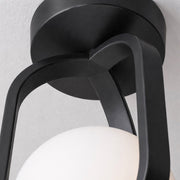 AFX Lighting Milan 7'' 1Lt LED Flush Mount, Black/White