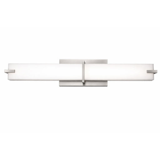 AFX Lighting Miller 1Lt 24" Vanity Light, Satin Nickel/White
