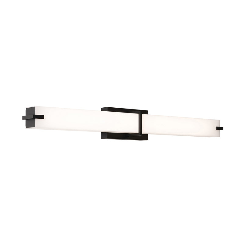 AFX Lighting Miller 1 Light 36" Vanity Light, Black/White