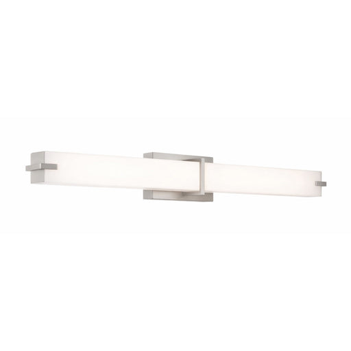 AFX Lighting Miller 1Lt 36" Vanity Light, Satin Nickel/White