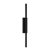 AFX Mono 50in LED Outdoor Wall Sconce | Modern Black Aluminum and White Acrylic | Patio & Exterior Wall | 1300 Lumens, 5-CCT | Model MNOW0550LAJUDBK