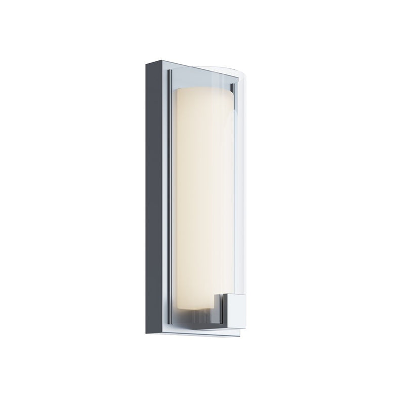 AFX Lighting Mesa 1 Light Sconce, Satin Nickel/Clear, White - MSAS0512LAJUDSN
