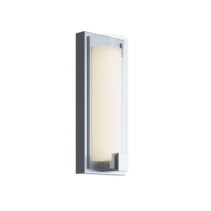 AFX Lighting Mesa 1 Light Sconce, Satin Nickel/Clear, White - MSAS0512LAJUDSN