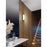 AFX Lighting Mesa 1 Light Sconce, Satin Nickel/Clear, White