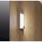 AFX Lighting Mesa 1 Light Sconce, Satin Nickel/Clear, White