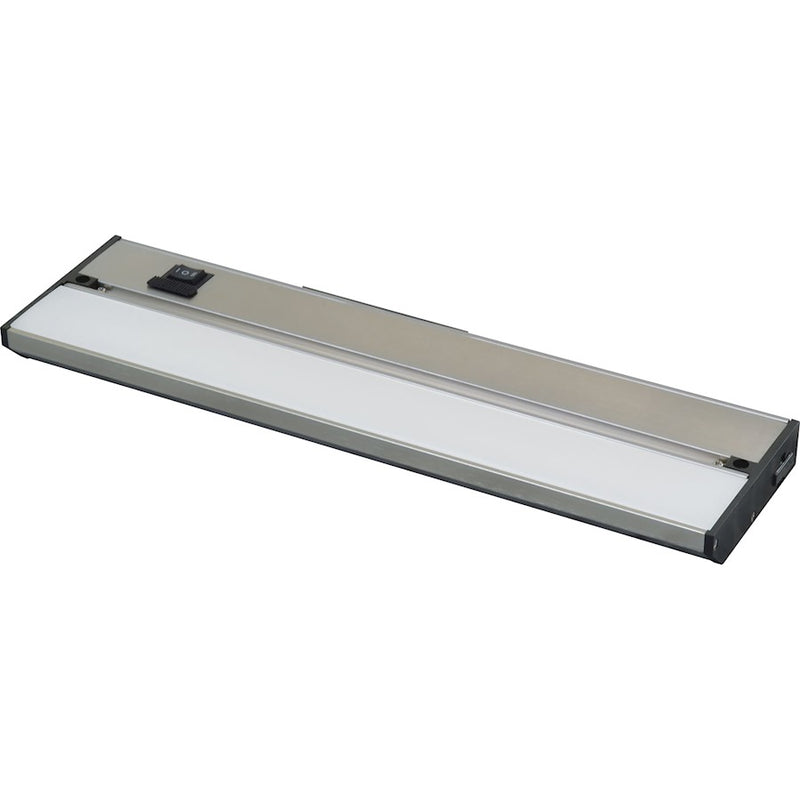 AFX Lighting Noble Pro 1 Light Under Cabinet, Brushed Aluminum/White