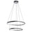 AFX Lighting Oberon 2 Light 32" Pendant, Black/White