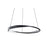 AFX Lighting Oberon 1 Light 24" Pendant, Black/White - OBRP24LAJUDBK