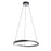 AFX Lighting Oberon 1 Light 24" Pendant, Black/White