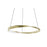 AFX Lighting Oberon 1 Light 24" Pendant, Brass/White - OBRP24LAJUDLB