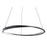 AFX Lighting Oberon 1 Light 32" Pendant, Black/White - OBRP32LAJUDBK