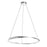 AFX Lighting Oberon 1 Light 32" Pendant, Satin Nickel/White