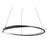AFX Lighting Oberon 1 Light 40'' LED Pendant, Black/White - OBRP40LAJUDBK