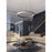 AFX Lighting Oberon 1 Light 40'' LED Pendant, Black/White