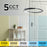 AFX Lighting Oberon 1 Light 40'' LED Pendant, Black/White