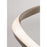 AFX Lighting Oberon 1 Light 40'' LED Pendant, Satin Nickel/White