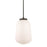 AFX Lighting Olivia 1Lt 7" LED Pendant, Black/White - OLIP07LAJUDBK