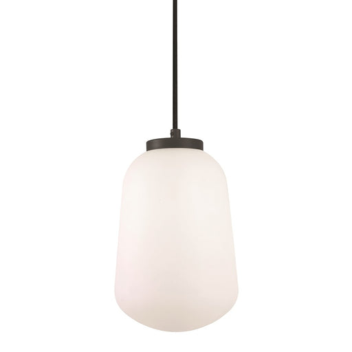 AFX Lighting Olivia 1Lt 7" LED Pendant, Black/White - OLIP07LAJUDBK